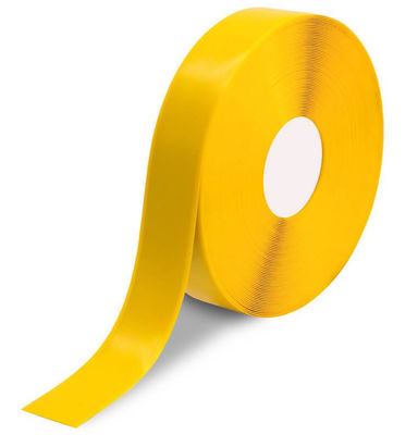 Marquage au sol adhésif jaune - largeur 50mm / longueur 30ml