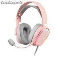Mars Gaming mhaxp pink rgb headphones
