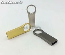 Más barato Memoria USB pendrive metálico con color dorado y plateado