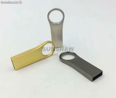 Más barato Memoria USB pendrive metálico con color dorado y plateado