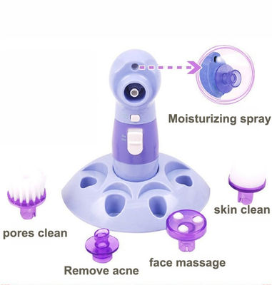 Masajeador rotatorio cepillo limpiador facial de poros cuidado facial 4 en 1 - Foto 4