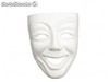 Mascara blanca teatro risa