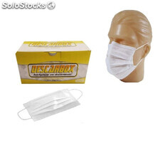 Máscara Cirúrgica Descartável Descarbox Kit 500 Unidades - 10 Caixas com 50