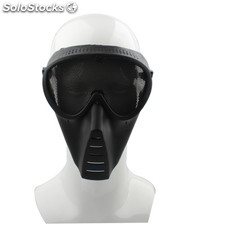 Máscara táctica plástica Guardia cara llena con malla Goggles para supervivencia