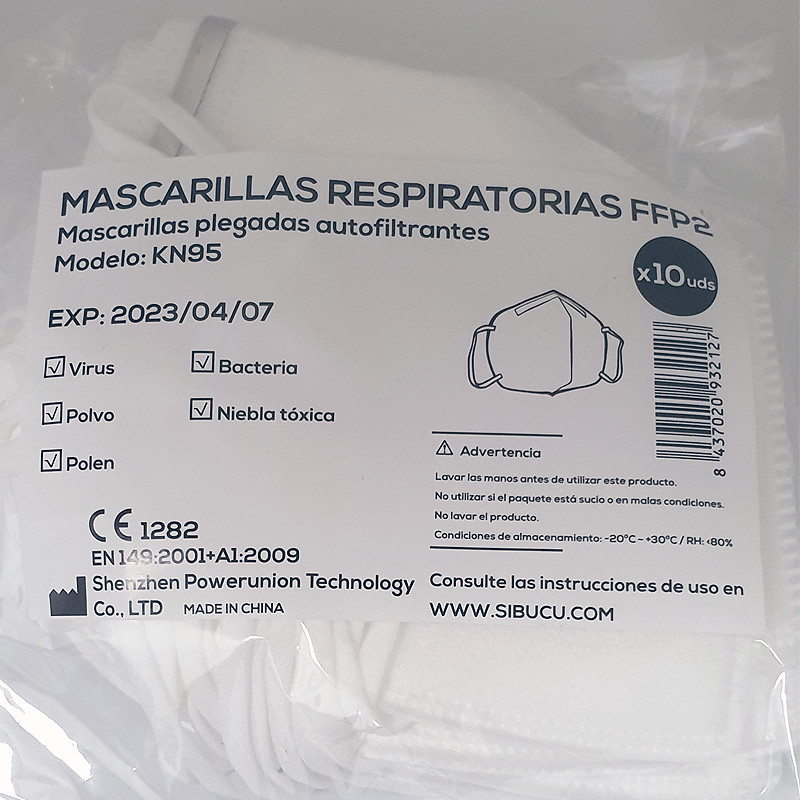 Mascarilla desechable FFP2 - KN95 (10 unidades)