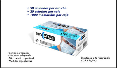 Mascarilla desechable3 capas Biomask - Foto 2