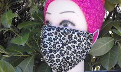mascarilla facial de algodón, 3 capas con filtro, antipolvo, antipolucion - Foto 3