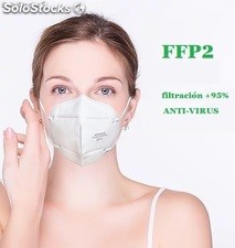 Mascarilla FFP2 5 capas homologadas, CE 2163, packaging en castellano