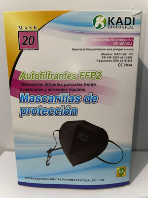 Mascarilla FFP2 negra marca daily safe - Con marcado ce