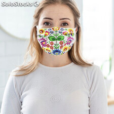 Mascarilla personalizada a todo color de microfibra