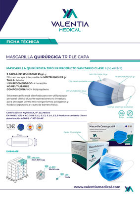 Mascarilla Quirúrgica Azul - Foto 4