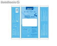 Mascarilla quirurgica IIR Azul Jiada pack 10u bolsa en caja 50u pack