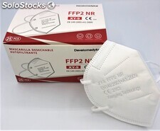 Mascarillas FFP2 homologadas CE embolsadas individualmente con cierre zip