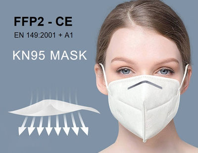 Maschera facciale filtrante FFP2 Vendita all&#39;ingro maschera facciale FFP2 - CE