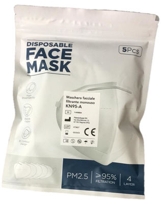 Maschera facciale KN95 grado filtrazione FFP2 Certificata Dispositivo Medico