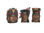 Maschere di indiani d&amp;#39;America realizzate in legno di acacia. Stock 49- - 1