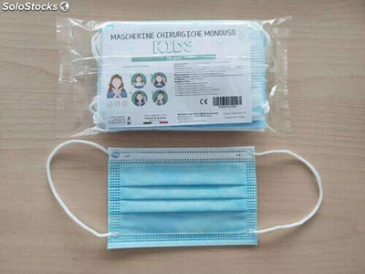Mascherine chirurgiche protettive KIDS 10 pz