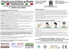 Mascherine Semifacciali PURIM - CE FFP2 - Mod.Semitrasparente