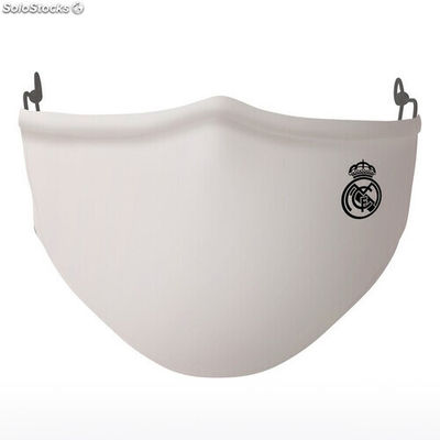 Maska higieniczna materiałowa wielokrotnego użytku Real Madrid C.F. SF430915 Bia