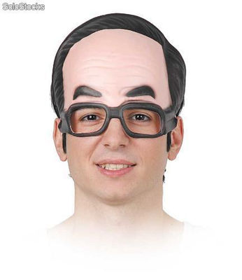 Maske mit Brille aus Moosgummi