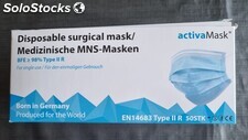 masque chirurgical type IIR médical -jetable 3 plis - fabriqué en Allemagne