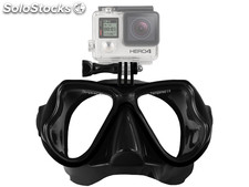 Masque de plongée mono-verre fixation pour GoPro