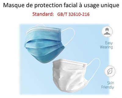 Masque de Protection Faciale 3 plis