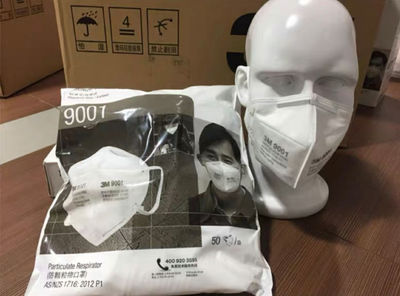 Masque de protection FFP2, 3M, série 9001 masque jetable x50, 100 000 pièces - Photo 3