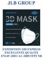 Masque de protection respiratoire FFP2-Expédition en 24h-