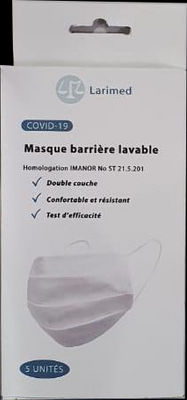 Masque Lavable Manvil Pack 3 Masques