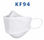 Masques de Protection KF94 clean A Boîte de 20 / Noir - blanc - bleu - 1