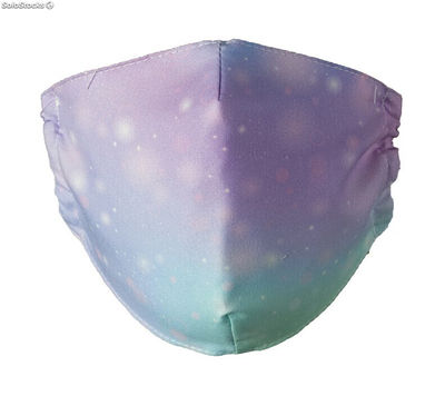 Masques hygiéniques réutilisables et lavables (étoile violette) - Sistemas David - Photo 2