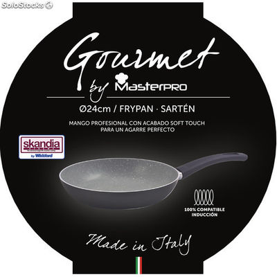 Masterpro gourmet - padelle per friggere alluminio 24 cm - Foto 2