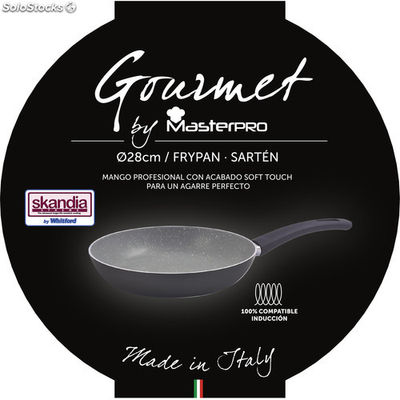 Masterpro gourmet - padelle per friggere alluminio 28 cm - Foto 2