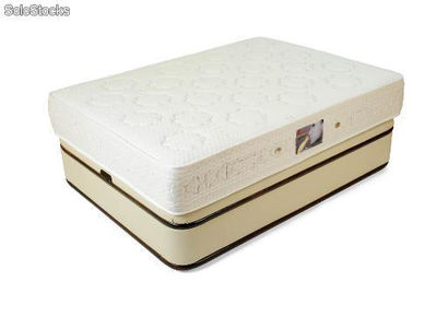 Matelas ressorts ensachés + mousse viscoélastique 140x190 - Photo 2