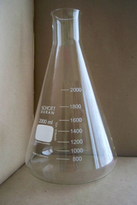 Matraz erlenmeyer de vidrio capacidad 2000 ml