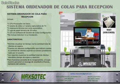 Maxsotec e.i.r.l-Sistema con Software para tv y Recepción