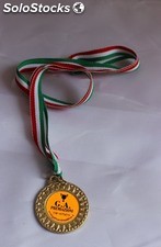 medaglia completo di adesivo e laccetto tricolore