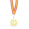 Medalla de metal con cinta de poliester