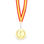 Medalla de metal con cinta de poliester - 1