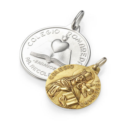 Medalla religiosa personalizada de oro 18k - Foto 5