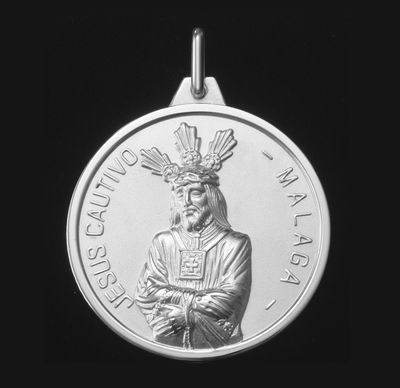 Medalla religiosa personalizada de Plata 925 - Foto 4