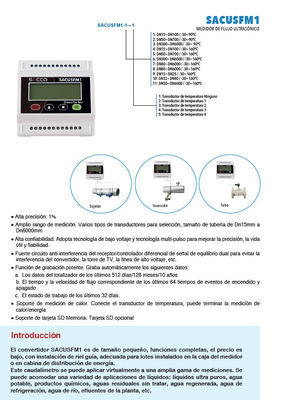 Medidor caudal ultrasonidos sacco DN15~DN100 i/ transductor PT100 - Foto 2