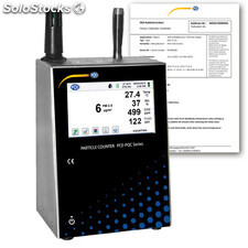 Medidor de calidad del aire PCE PQC-23EU incl. certificado de calibración