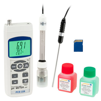 Medidor de pH de mão PCE-228-Kit