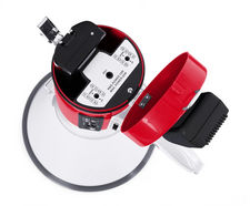 Megáfono Fonestar MF-600SGU de alta potencia con sirena reproductor USB/SD