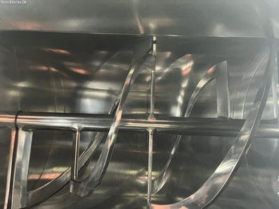 Mélangeur à bande tournante en acier inoxydable de 500 litres avec panneau - Photo 2
