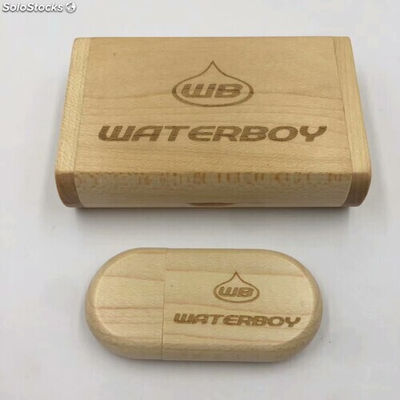 Mémoire USB en bois avec boîte en bois comme cadeau de mariage - Photo 2