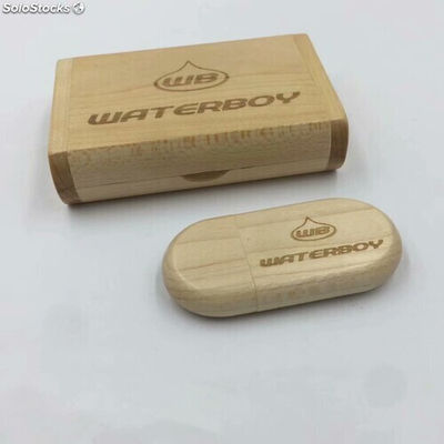 Mémoire USB en bois avec boîte en bois comme cadeau de mariage - Photo 3