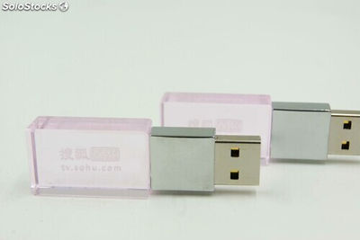 Mémoire USB en cristal rose comme cadeau de mariage - Photo 2